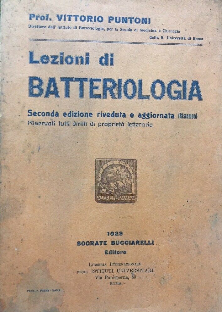 LEZIONI DI BATTERIOLOGIA V. PUNTONI 1928 E123