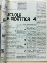 Carica l&#39;immagine nel visualizzatore di Gallery, SCUOLA E DIDATTICA N.4 1 NOVEMBRE 1987 E163
