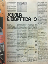 Carica l&#39;immagine nel visualizzatore di Gallery, SCUOLA E DIDATTICA N.3 1 OTTOBRE 1986 E180
