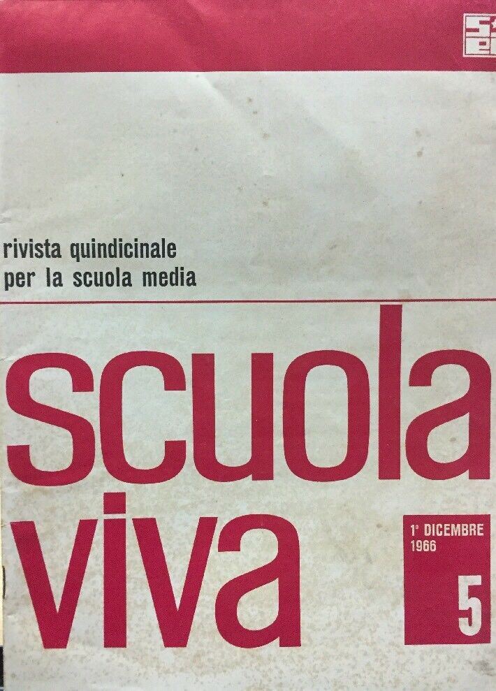 SCUOLA VIVA 1 DICEMBRE 1966 E292