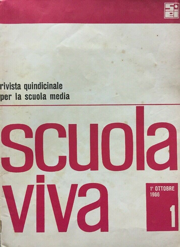 SCUOLA VIVA 1 OTTOBRE 1966 E294