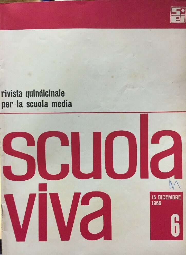 SCUOLA VIVA 15 DICEMBRE 1966 E298