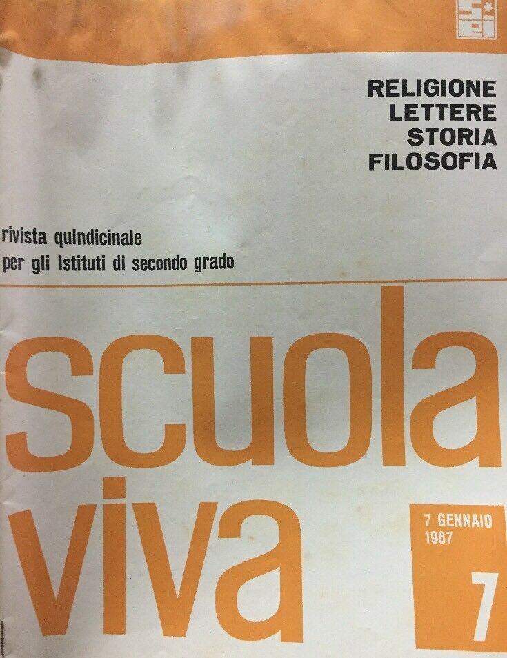 SCUOLA VIVA 7 GENNAIO 1967 E309