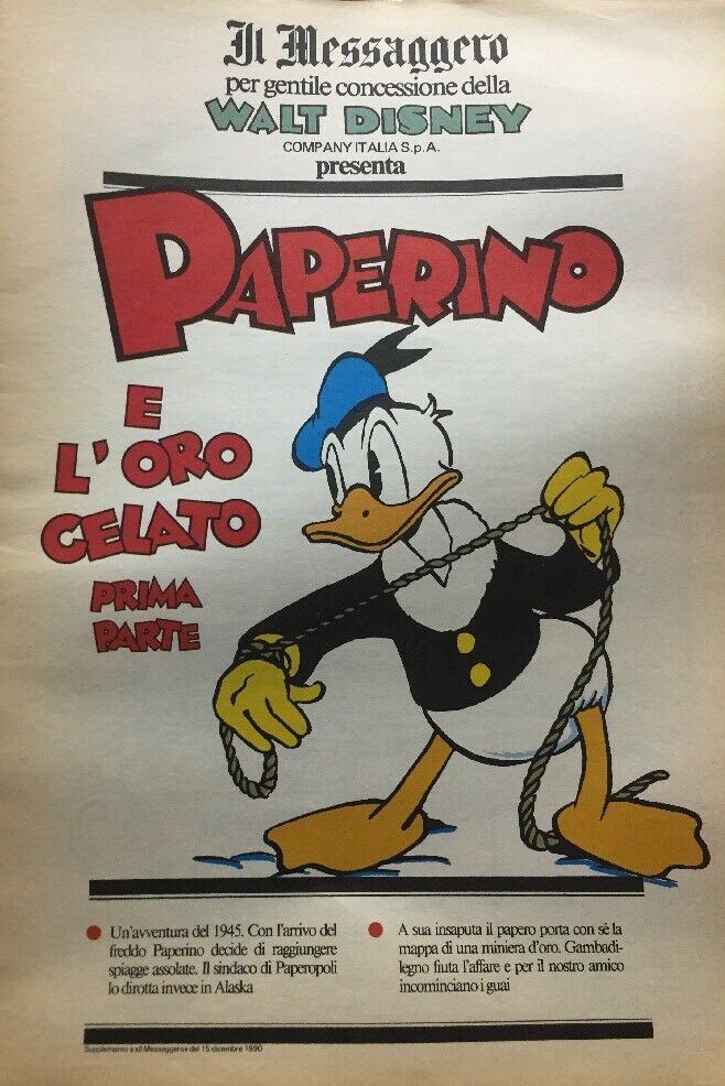 PAPERINO E L’ORO CELATO PRUMA PARTE IL MESSAGGERO F398