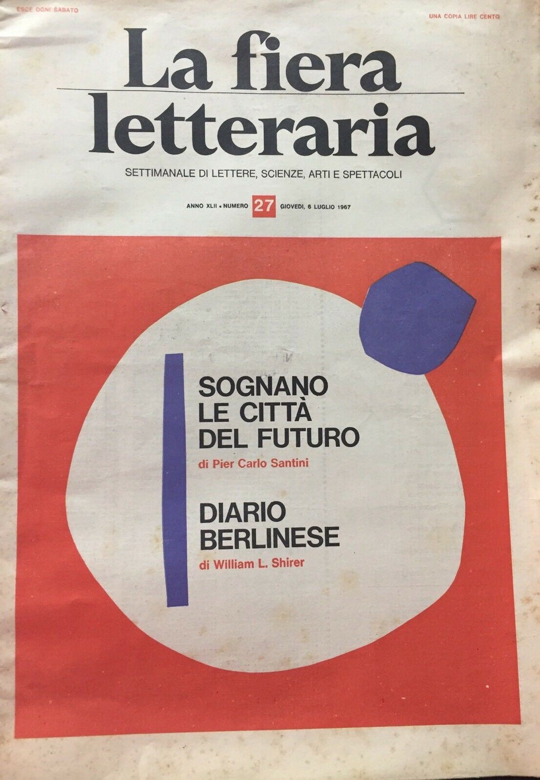 LA FIERA LETTERARIA N.27 1967 H118