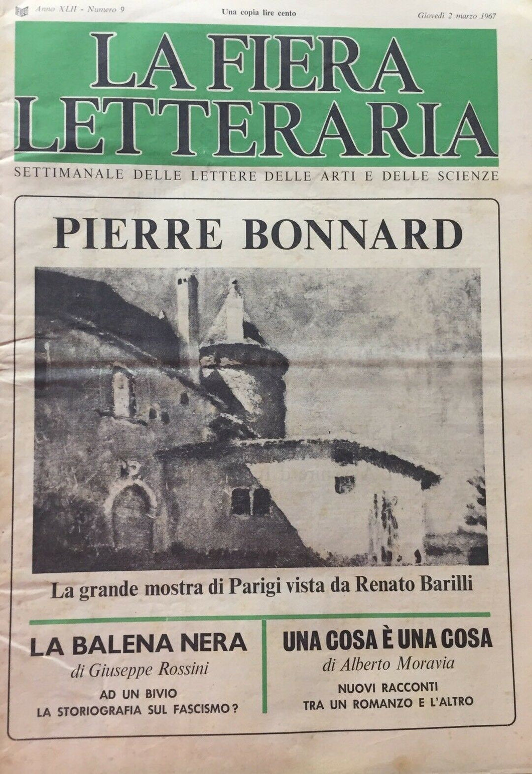 LA FIERA LETTERARIA N.9  1967 H127
