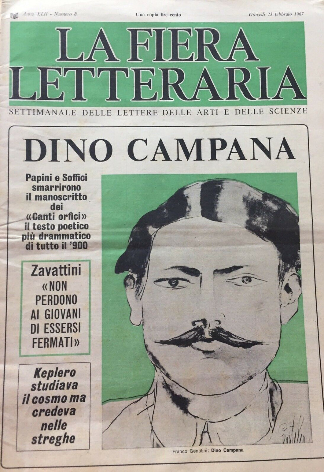 LA FIERA LETTERARIA N.8. 1967 H128