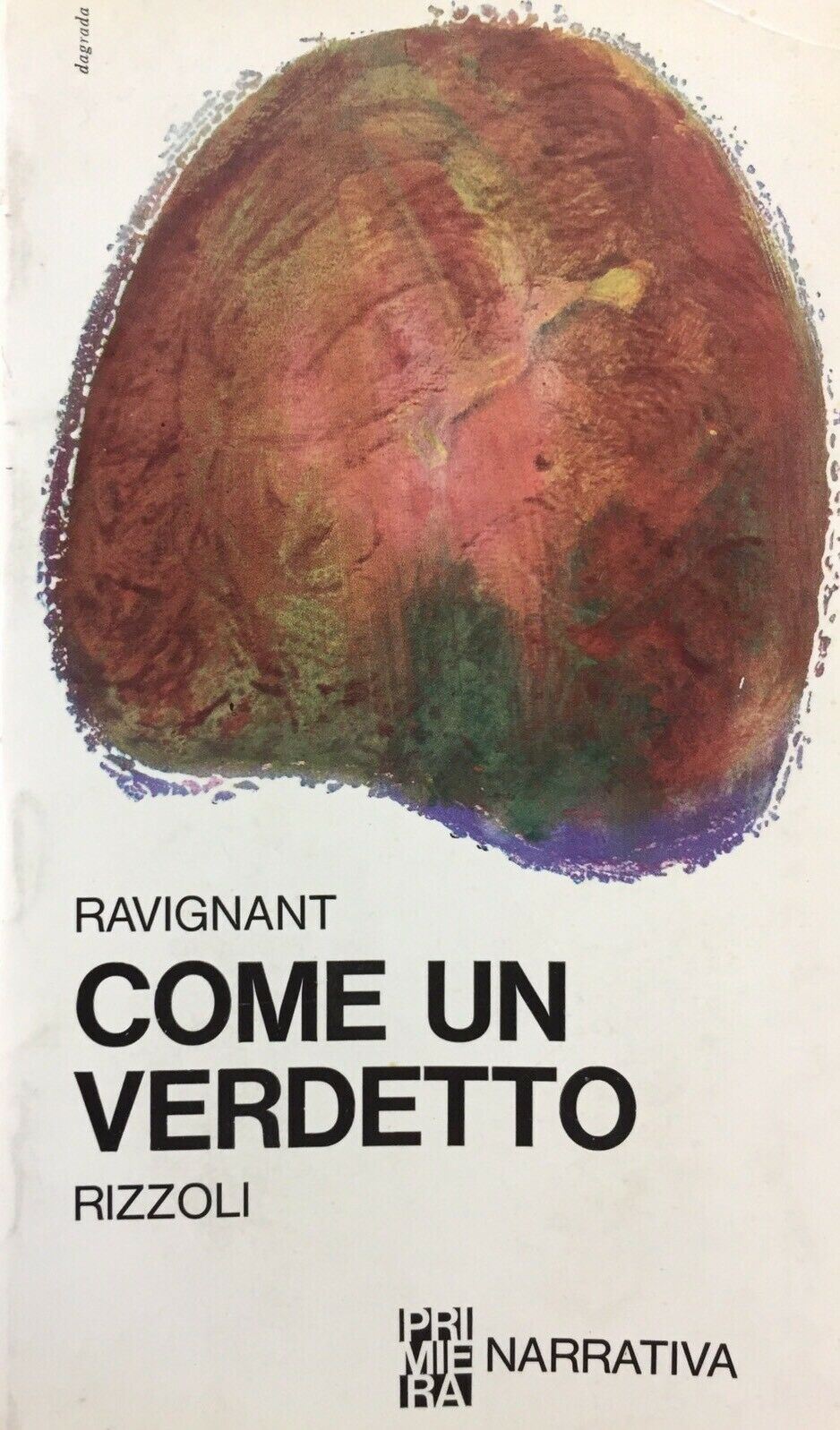 COME UN VERDETTO RAVIGNANT PRIMIERA RIZZOLI  H687