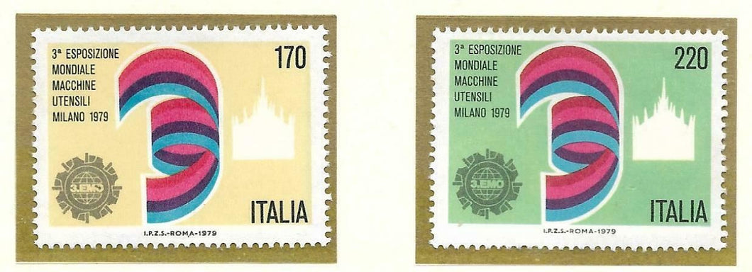 1979 ITALIA ESPOSIZIONE MONDIALE MACCHINE UTENSILI MNH** RF08