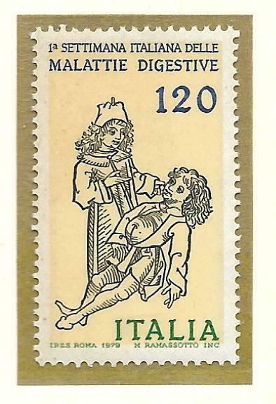 1979 ITALIA SETTIMANA DELLE MALATTIE DIGESTIVE MNH** RF08