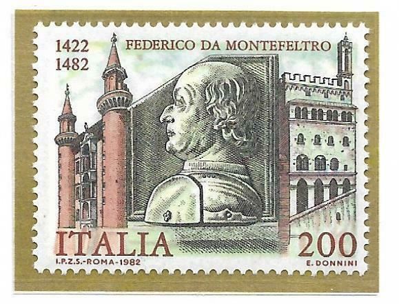 1982 ITALIA FEDERICO DA MONTEFELTRO MNH** RF08