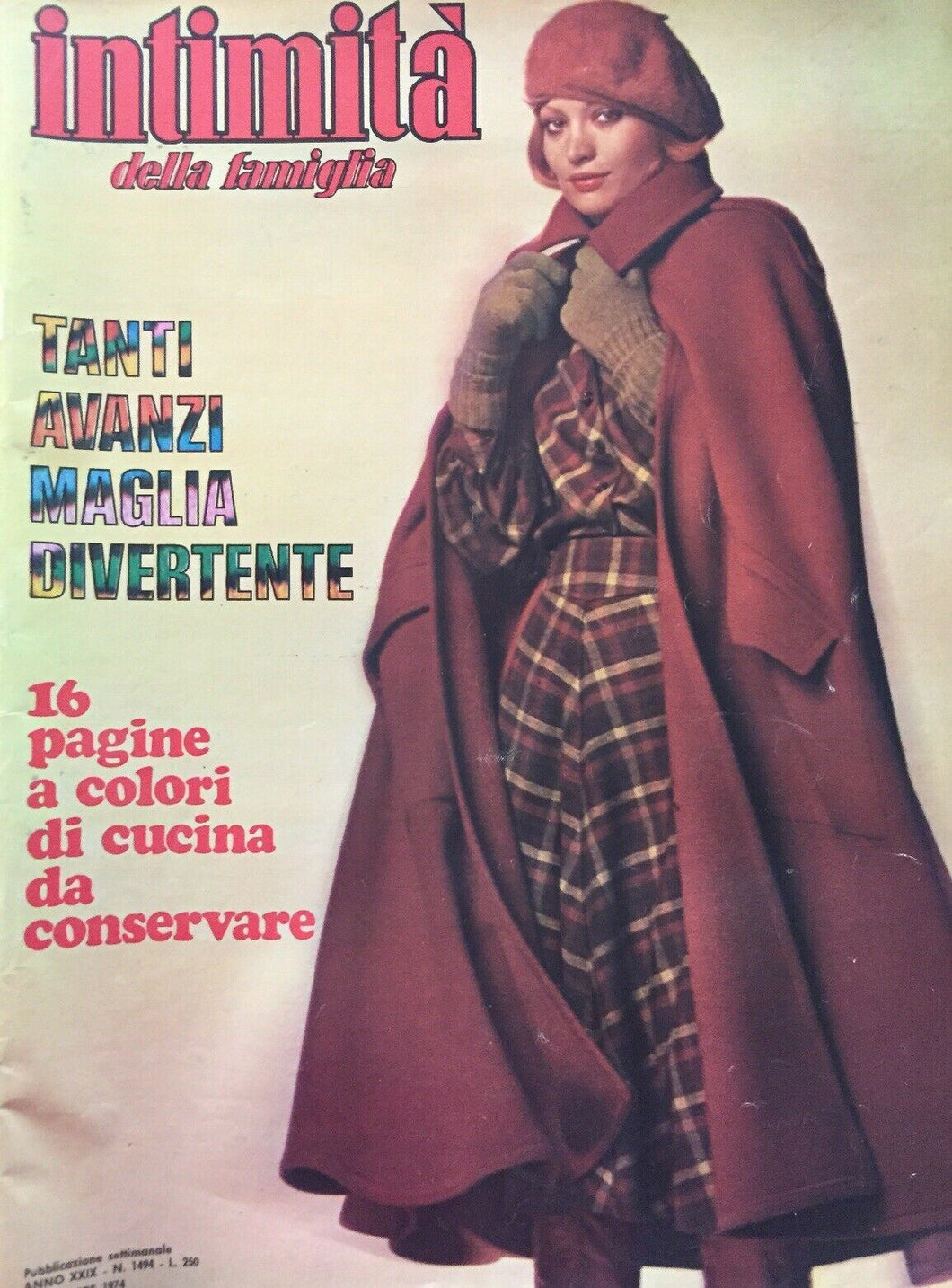 INTIMITÀ DELLA FAMIGLIA N.1494 25 Ottobre 1974 I94