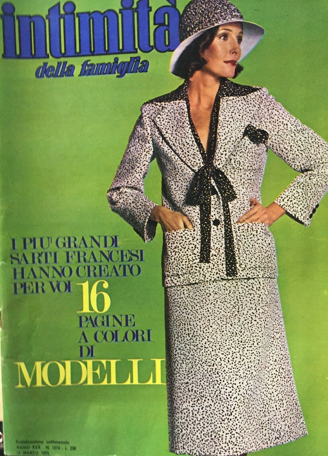 INTIMITÀ DELLA FAMIGLIA N.1514 14 MARZO 1975 CON INSERTO I112
