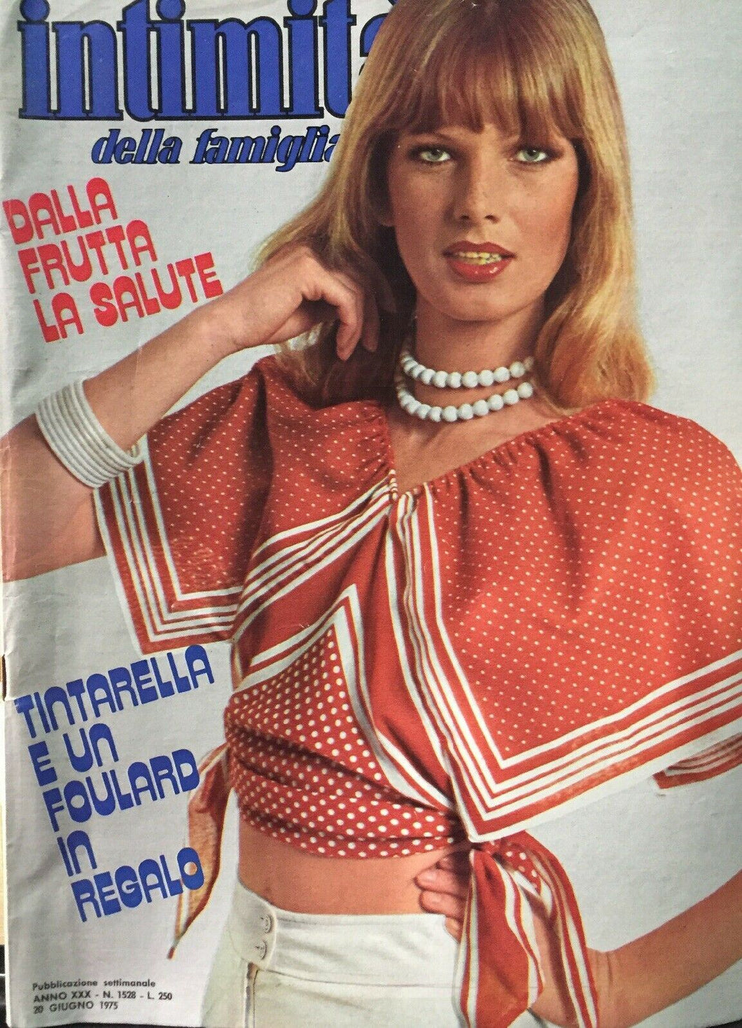 INTIMITÀ DELLA FAMIGLIA N.1528 20 GIUGNO 1975 CON INSERTO I115