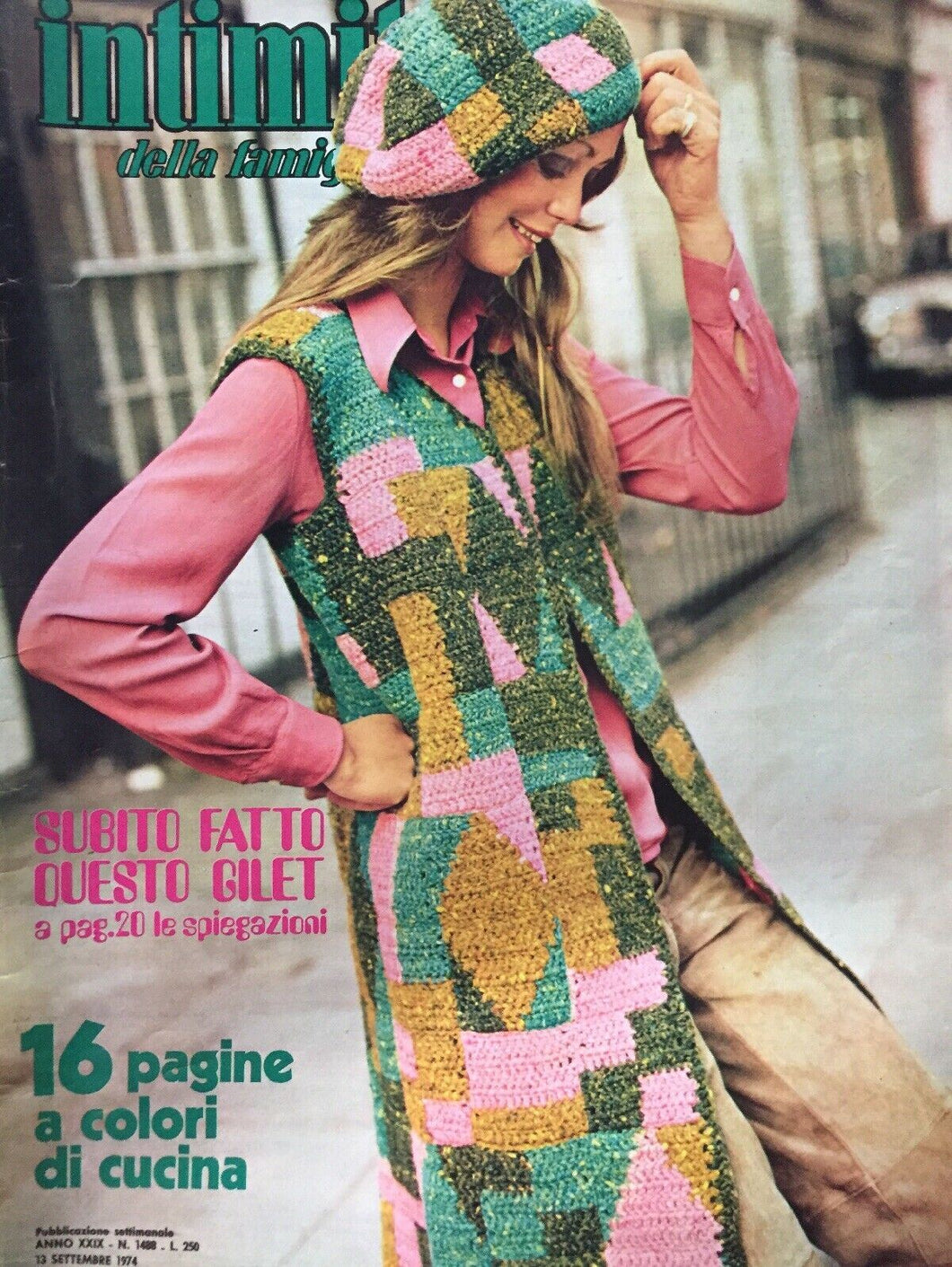 INTIMITÀ DELLA FAMIGLIA N.1488 13 SETTEMBRE 1974 CON INSERTO   I123