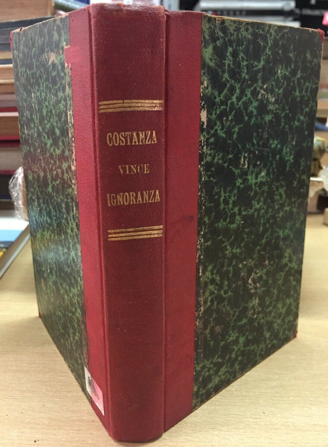 COSTANZA VINCE IGNORANZA ossia LA CONQUISTA DEL SAPERE 1870 I313