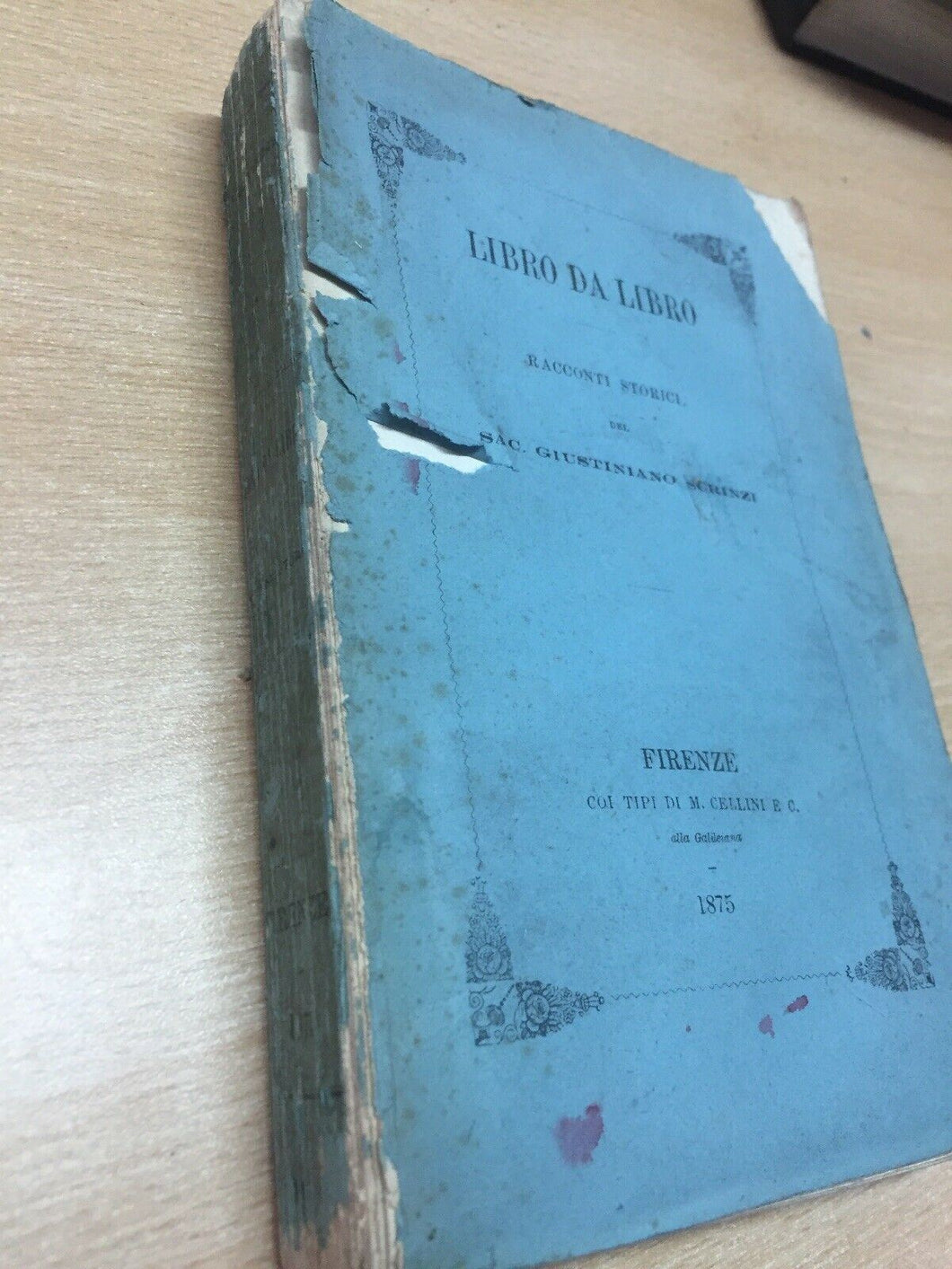 LIBRO DA LIBRO RACCONTI STORICI G. SCRINZI 1875 I367
