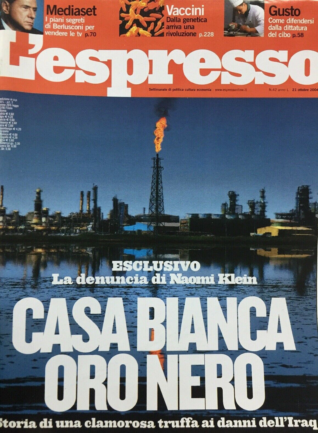 L’ESPRESSO 21 OTTOBRE 2004 I569