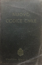 Carica l&#39;immagine nel visualizzatore di Gallery, NUOVO CODICE CIVILE STAMPERIA REALE DI ROMA 1943 I680
