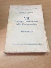 Carica l&#39;immagine nel visualizzatore di Gallery, VII CONVEGNO INTERNAZIONALE DELLE COMUNICAZIONI ATTI UFFICIALI 1959 J11
