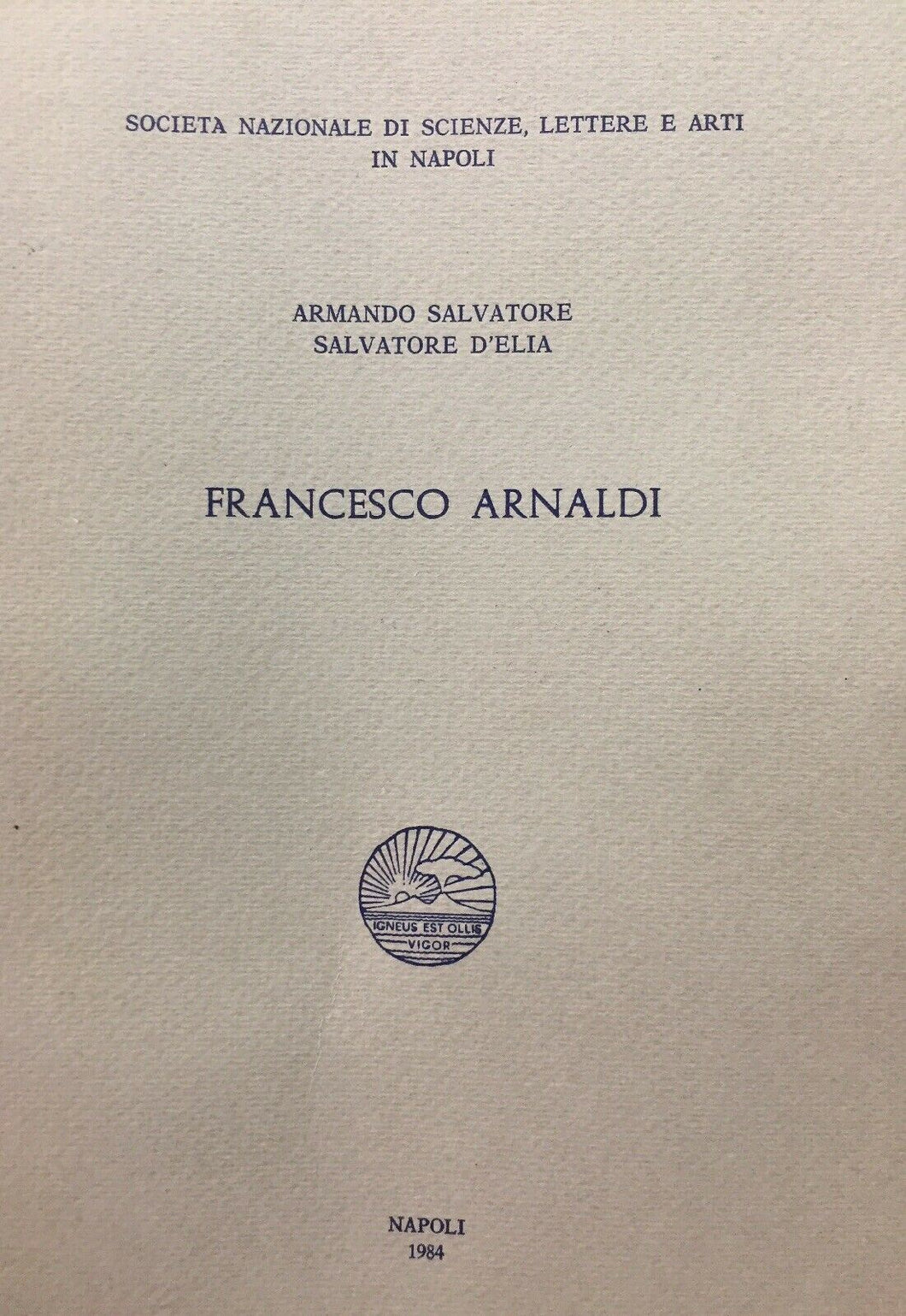 FRANCESCO ARNALDI A. SALVATORE S. D’ELIA J151