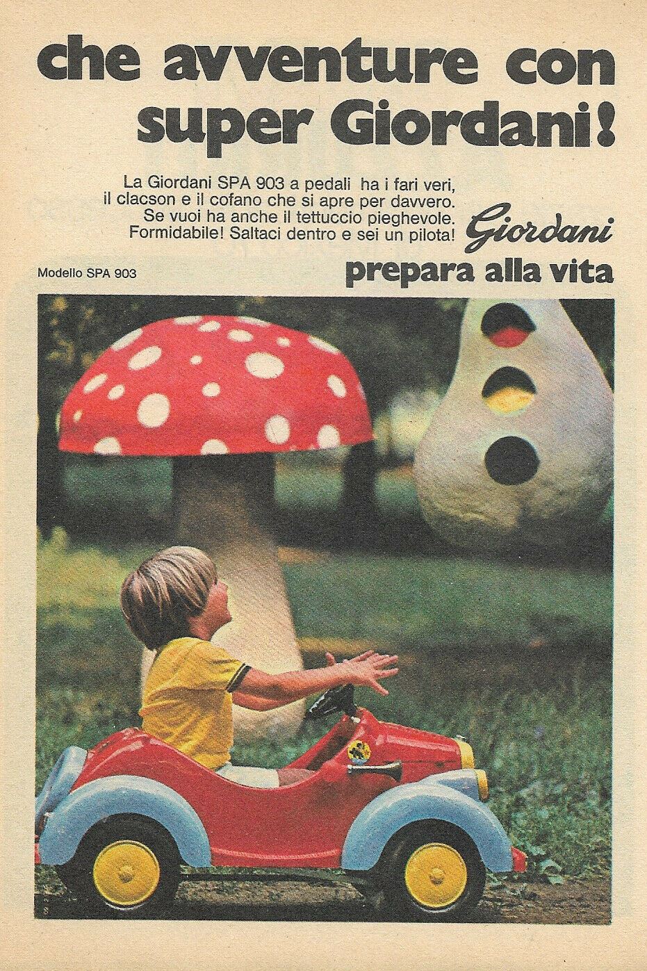 PUBBLICITA' ADVERTISING GIORDANI 1970 PU02
