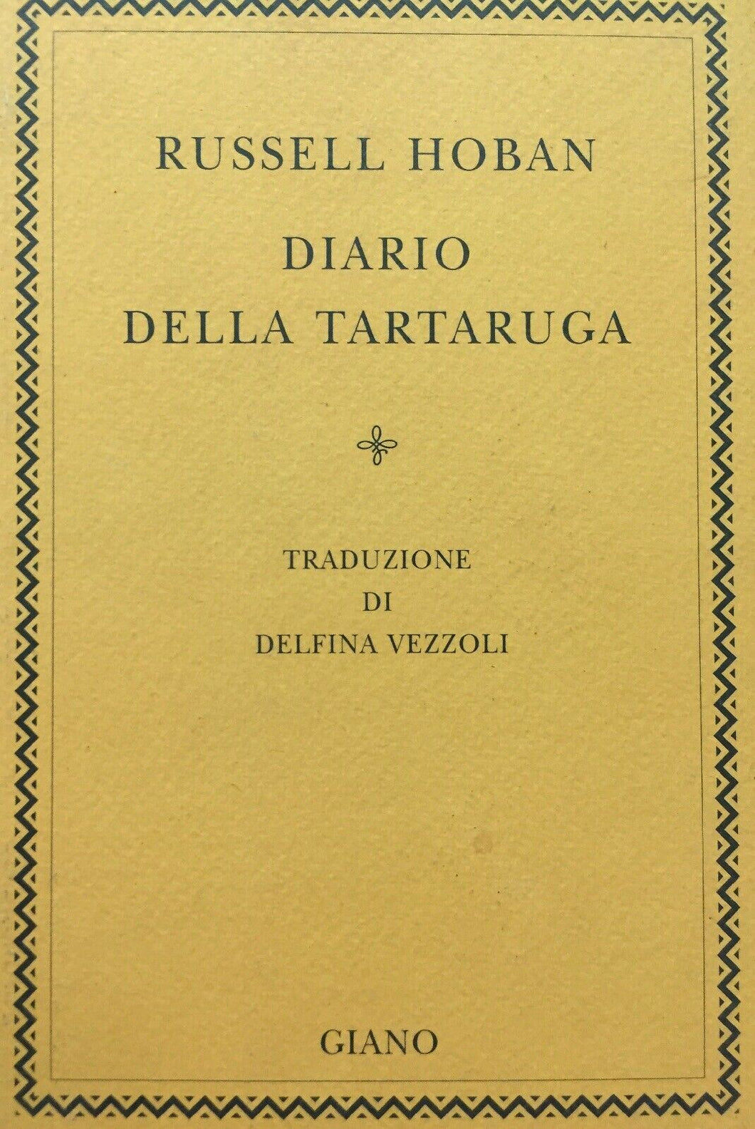 DIARIO DELLA TARTARUGA R. HOBAN GIANO J214