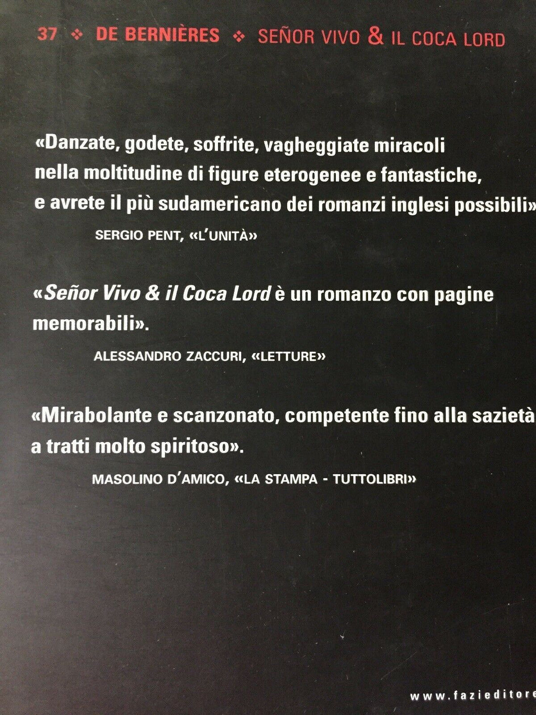 SENOR VIVO E IL COCA LORD L. DE BERNIERES FAZI AE49