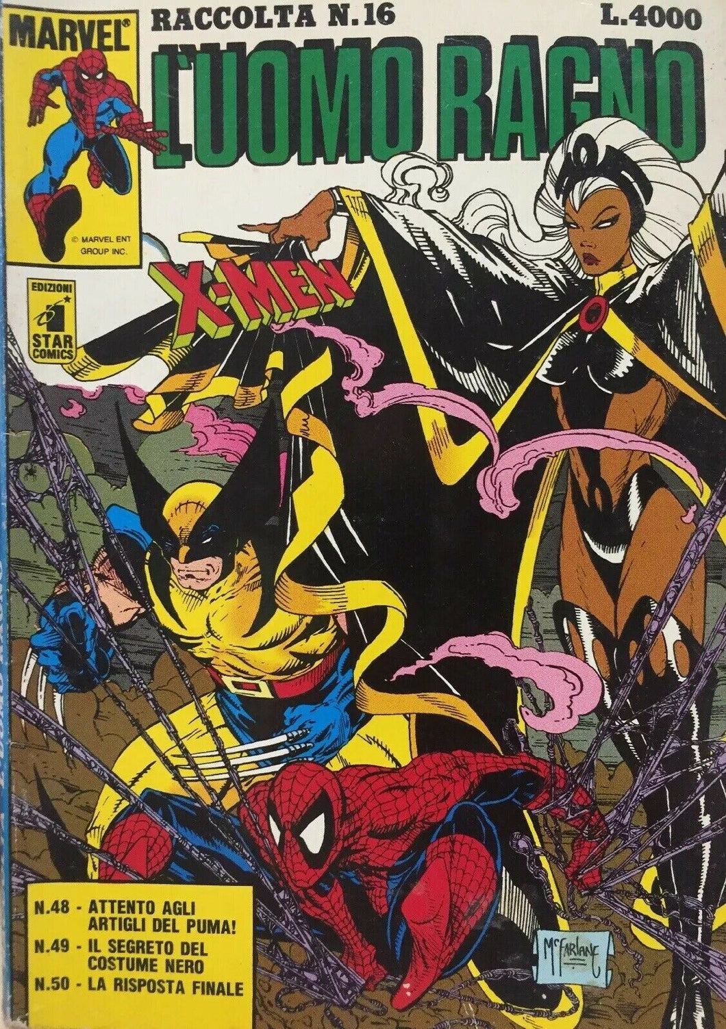 RACCOLTA L’UOMO RAGNO N.16 STAR COMICS J504