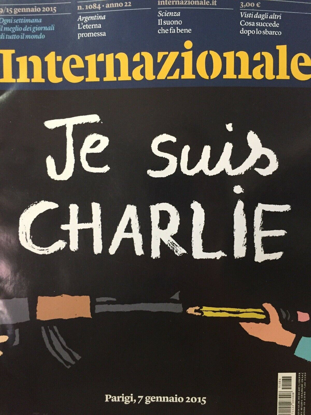 INTERNAZIONALE RIVISTA N.1084 JE SUIS CHARLIE J554