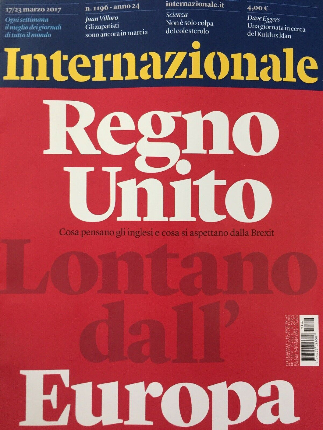 INTERNAZIONALE RIVISTA N.1196 REGNO UNITO LONTANO DALL’EUROPA J567