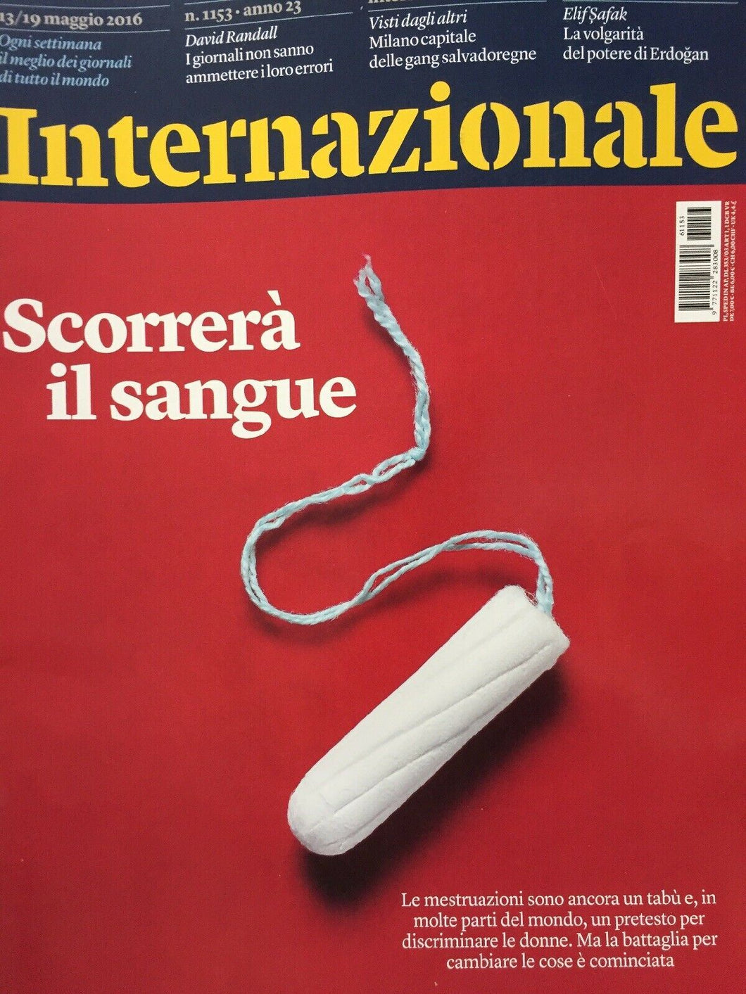 INTERNAZIONALE RIVISTA N.1153 13/19 Maggio 2016 J574