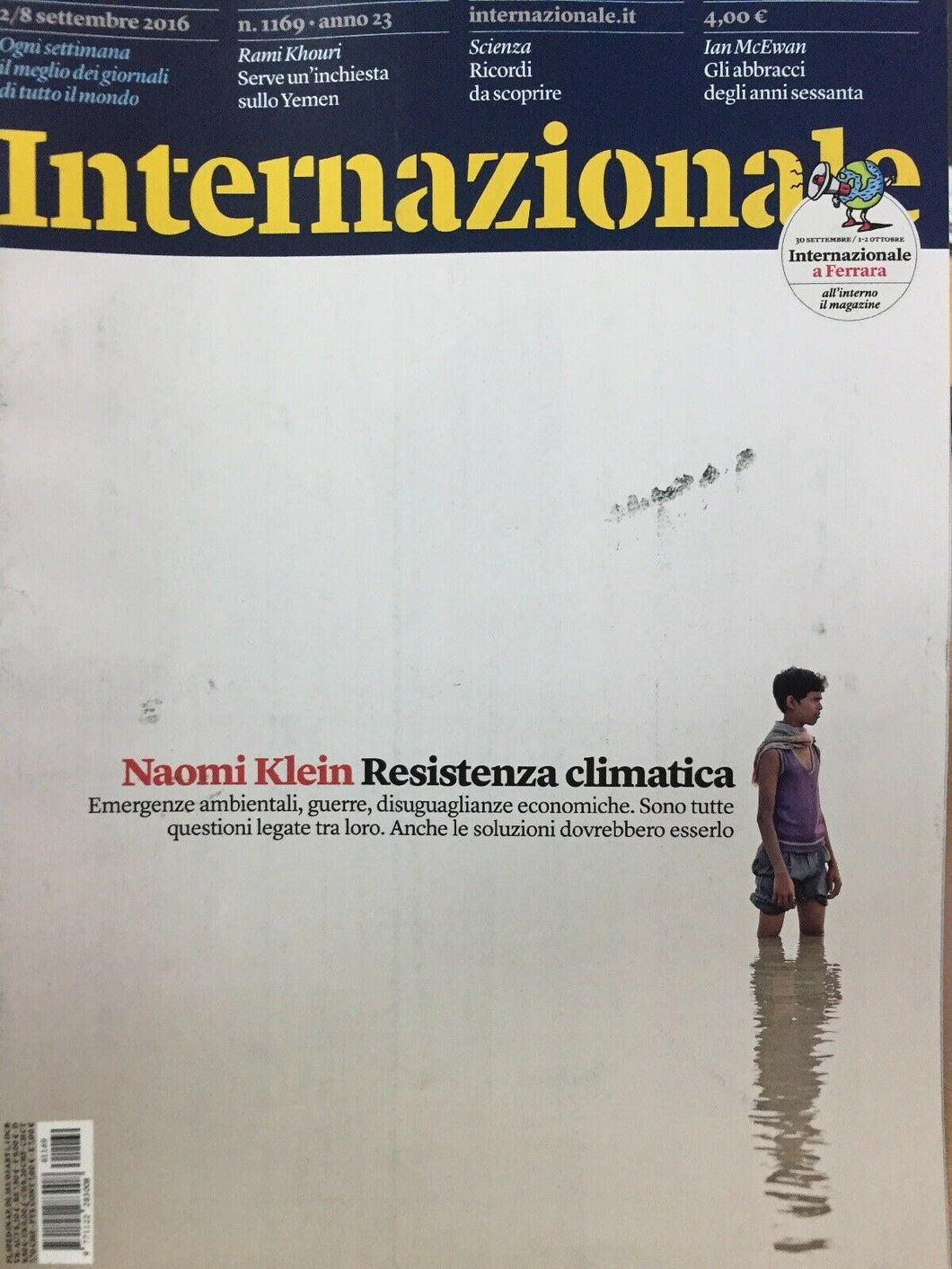 INTERNAZIONALE RIVISTA N.1169 NAOMI KLEIN RESISTENZA CLIMATICA J582