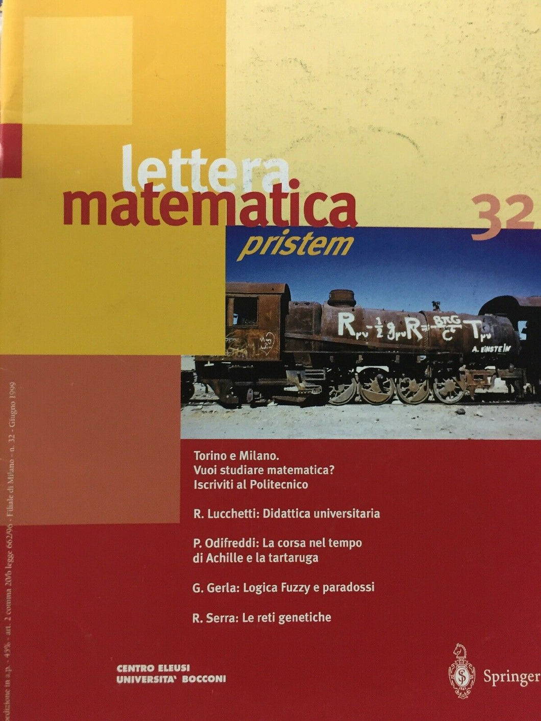 LETTERA MATEMATICA PRISTEM N.32 J591
