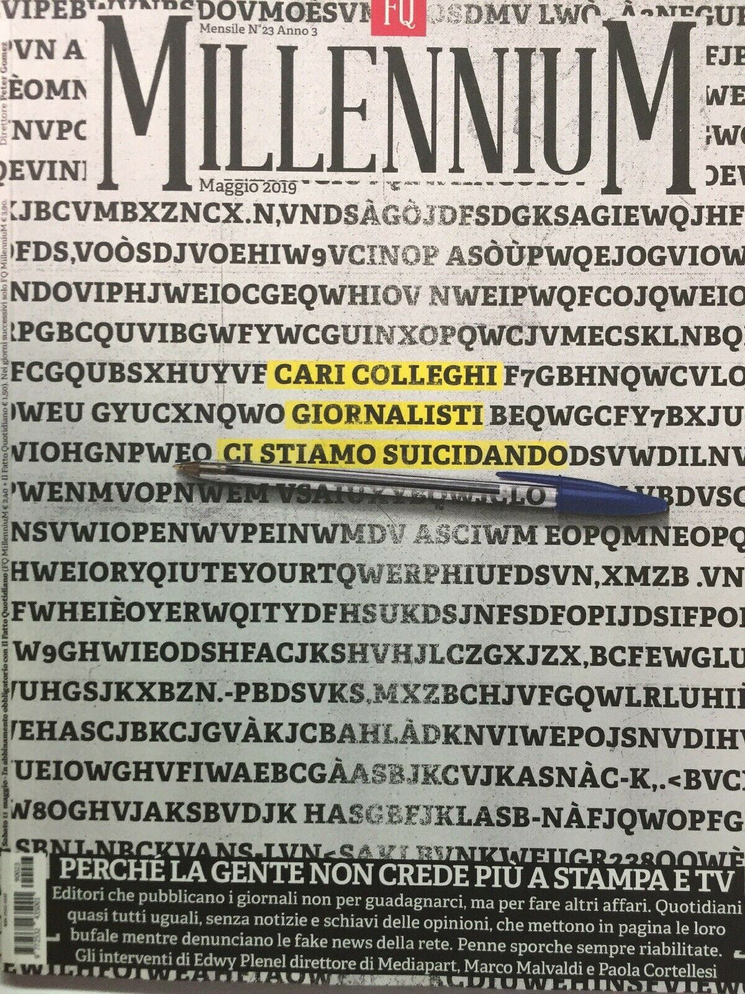 MILLENIUM IL FATTO QUOTIDIANO N.23 MAGGIO 2019 J596