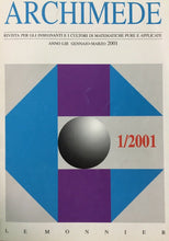 Carica l&#39;immagine nel visualizzatore di Gallery, ARCHIMEDE RIVISTA DI MATEMATICHE PURE E APPLICATE GENNAIO MARZO 2001 J696
