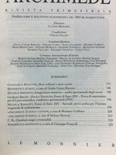 Carica l&#39;immagine nel visualizzatore di Gallery, ARCHIMEDE RIVISTA DI MATEMATICHE PURE E APPLICATE OTTOBRE DICEMBRE 2001 J699
