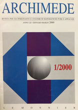 Carica l&#39;immagine nel visualizzatore di Gallery, ARCHIMEDE RIVISTA DI MATEMATICHE PURE E APPLICATE GENNAIO MARZO 2000 J736
