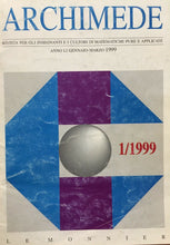 Carica l&#39;immagine nel visualizzatore di Gallery, ARCHIMEDE RIVISTA DI MATEMATICHE PURE E APPLICATE GENNAIO MARZO 1999 J740
