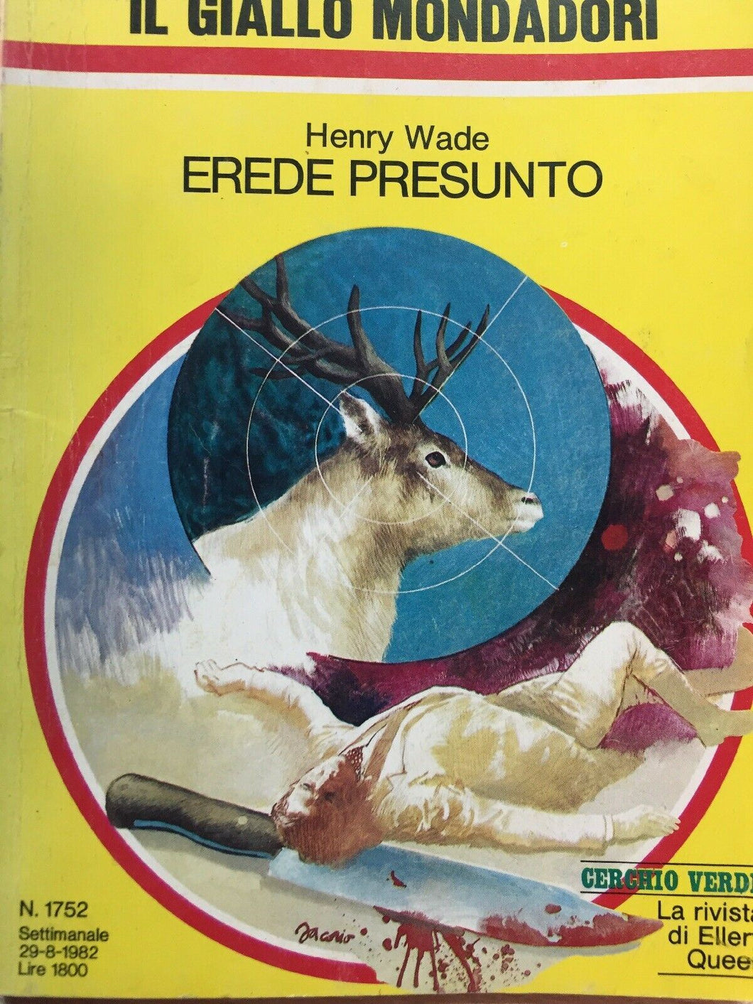 EREDE PRESUNTO H. WADE IL GIALLO MONDADORI N.1752 J806