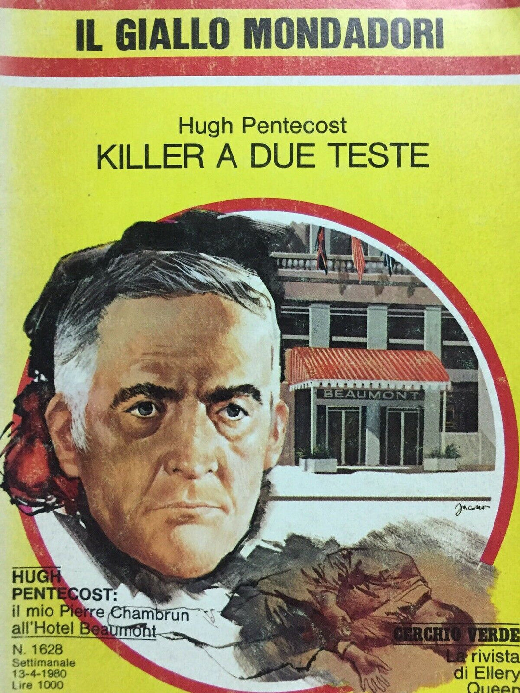 KILLER A DUE TESTE H. PENTECOST IL GIALLO MONDADORI N.1628 J816