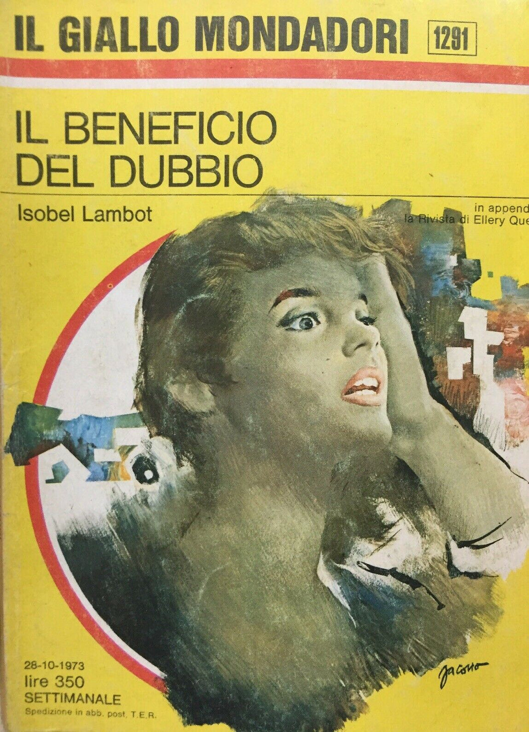 IL BENEFICIO DEL DUBBIO I. LAMBOT IL GIALLO MONDADORI N.1291 J882