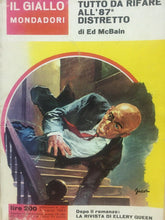 Carica l&#39;immagine nel visualizzatore di Gallery, TUTTO DA RIFARE ALL’87’ DISTRETTO E. MCBAIN IL GIALLO MONDADORI N.735 J963

