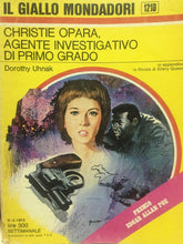 Carica l&#39;immagine nel visualizzatore di Gallery, CHRISTIE OPARA AGENTE INVESTIGATIVO DI PRIMO GRADO GIALLO MONDADORI N.1210 J966
