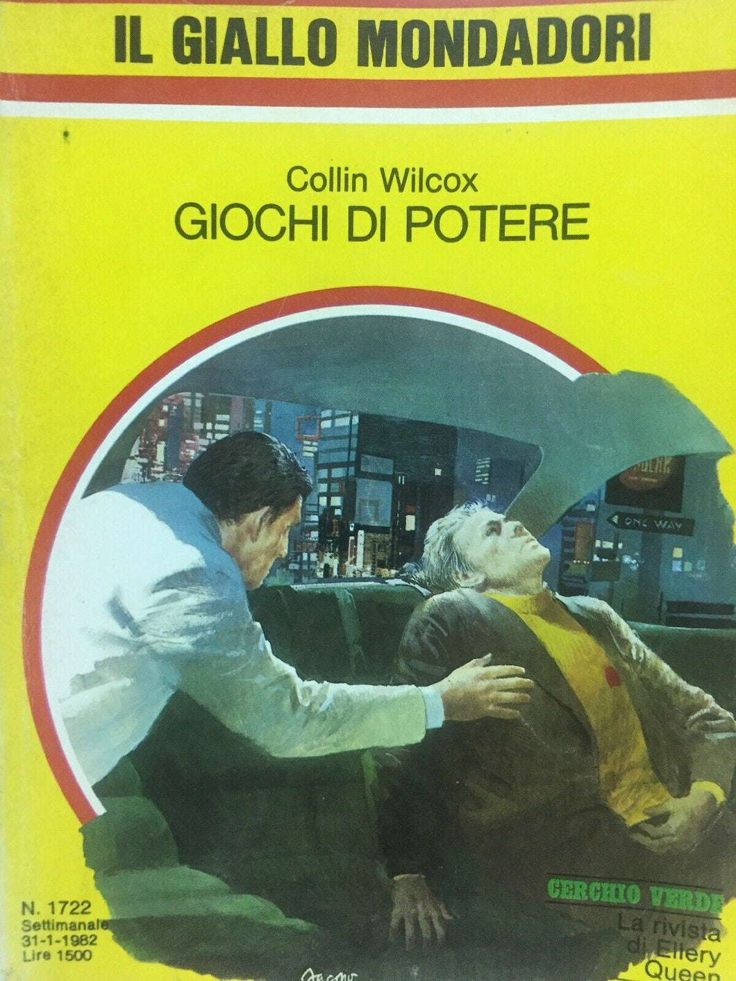 GIOCHI DI POTERE C. WILCOX IL GIALLO MONDADORI N.1722 J967