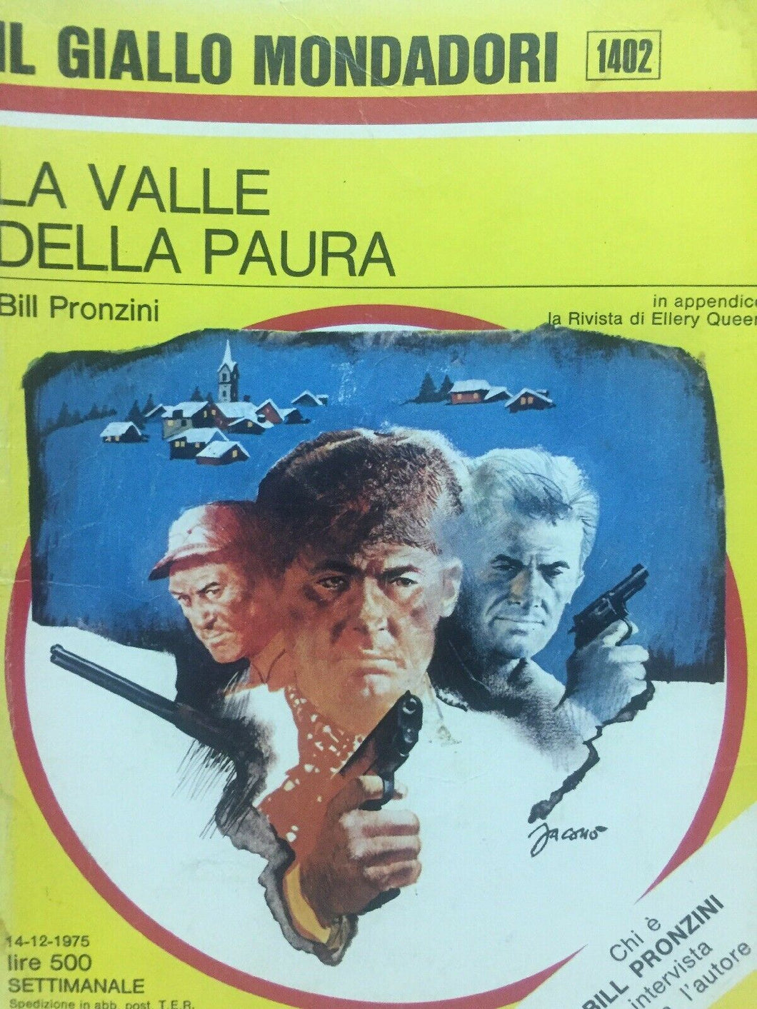 LA VALLE DELLA PAURA B. PRONZINI  IL GIALLO MONDADORI N.1402 J977