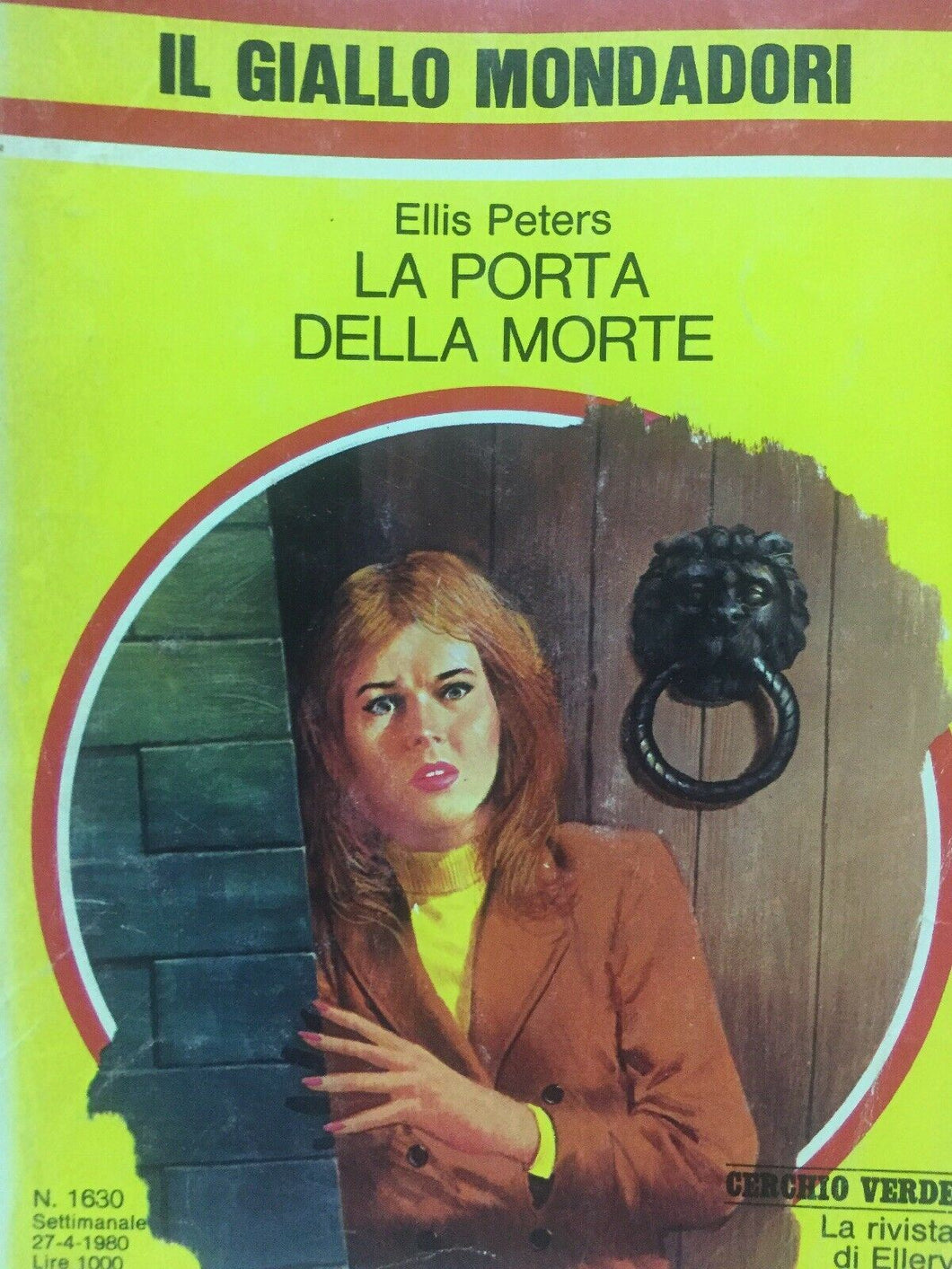 LA PORTA DELLA MORTE E. PETERS  IL GIALLO MONDADORI N.1630 J978