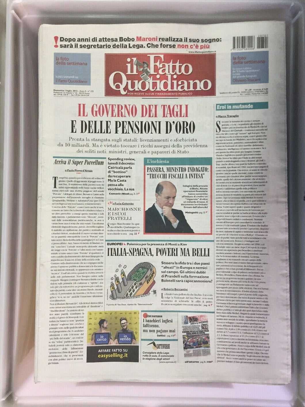 IL FATTO QUOTIDIANO ANNATA COMPLETA 2012