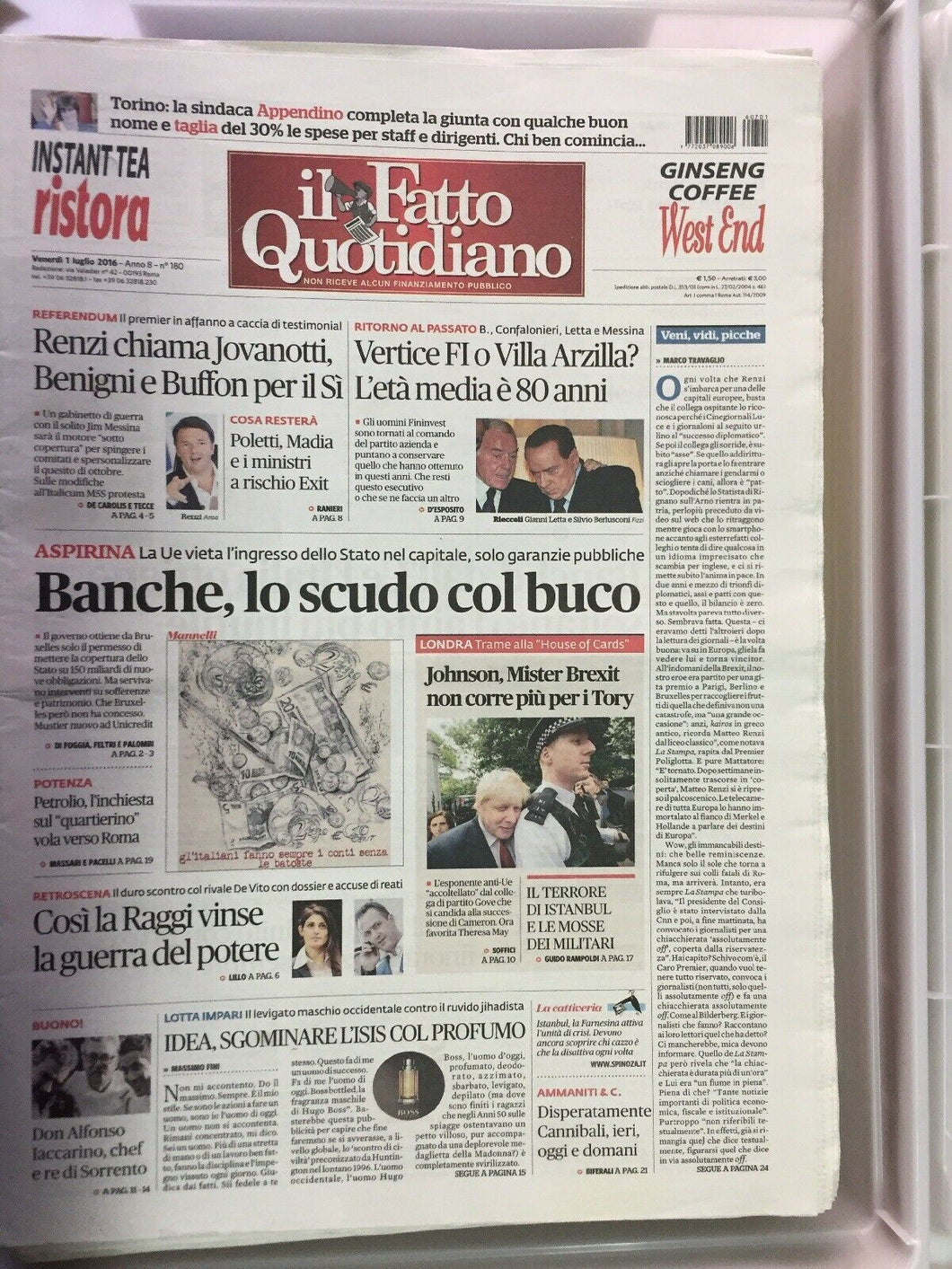 IL FATTO QUOTIDIANO ANNATA COMPLETA 2016
