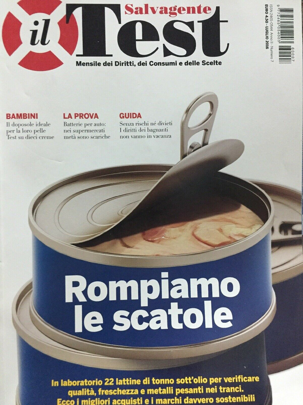 IL TEST SALVAGENTE LUGLIO 2016 J1142